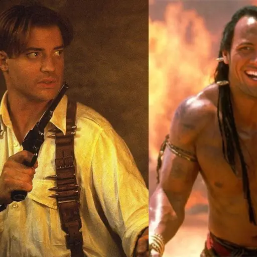 Dwayne Jonhson felicitó a Brendan Fraser por su Os
