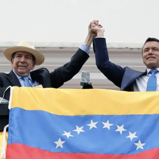 Daniel Noboa y Edmundo González